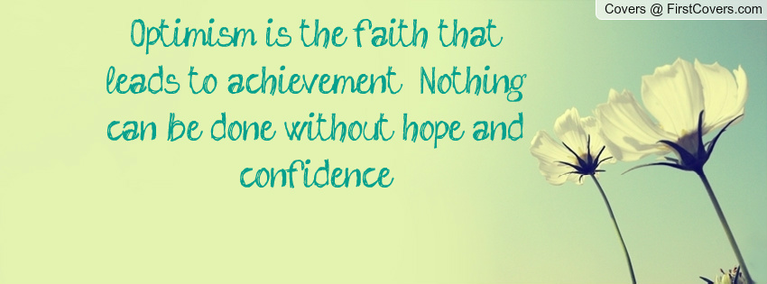 Optimism will take you far!