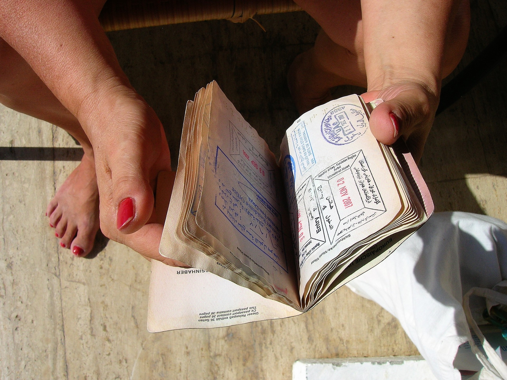A stamp on my passport!